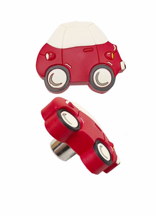 SFH-KIDS03 | Modern Car Rubber Cabinet Knob | Golden Finish Zinc Drawer Pull | Sleek Wardrobe & Furniture Handle