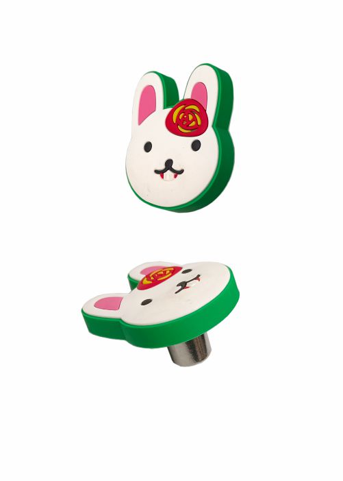 SFH-KIDS08 | Modern Kitten Rubber Knob Cabinet Knob | Kitten Rubber Knob Drawer Pull | Sleek Wardrobe & Furniture Handle