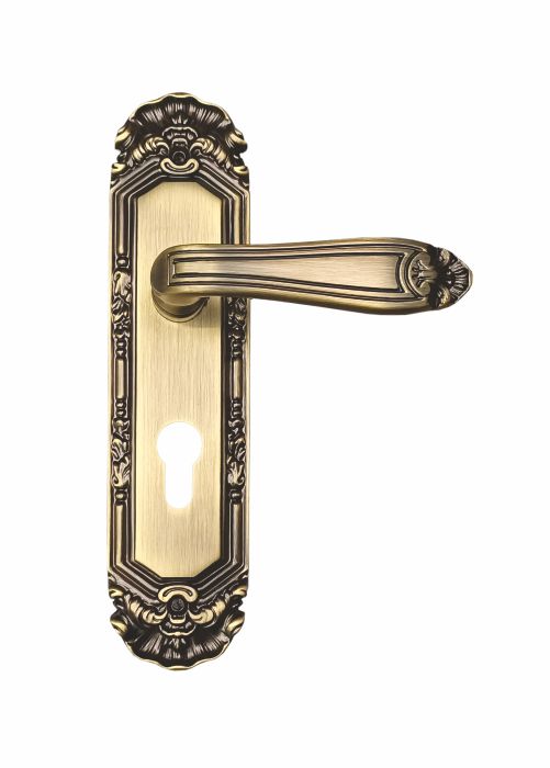 SF-BMH-402 | Modern Brass Mortise Handles | Mortise Handles on Plate 9''