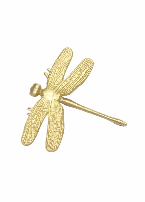 Vintage Brass Dragonfly Cabinet Knob | Decorative Insect Shape Drawer Pull | Antique Finish Wardrobe & Furniture Handle SFH-CK-80 |