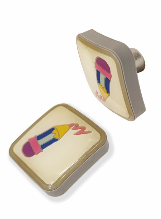 SFH-KIDSO6 | Modern Square Rubber Knob Cabinet Knob | Square Rubber Knob  Drawer Pull | Sleek Wardrobe & Furniture Handle